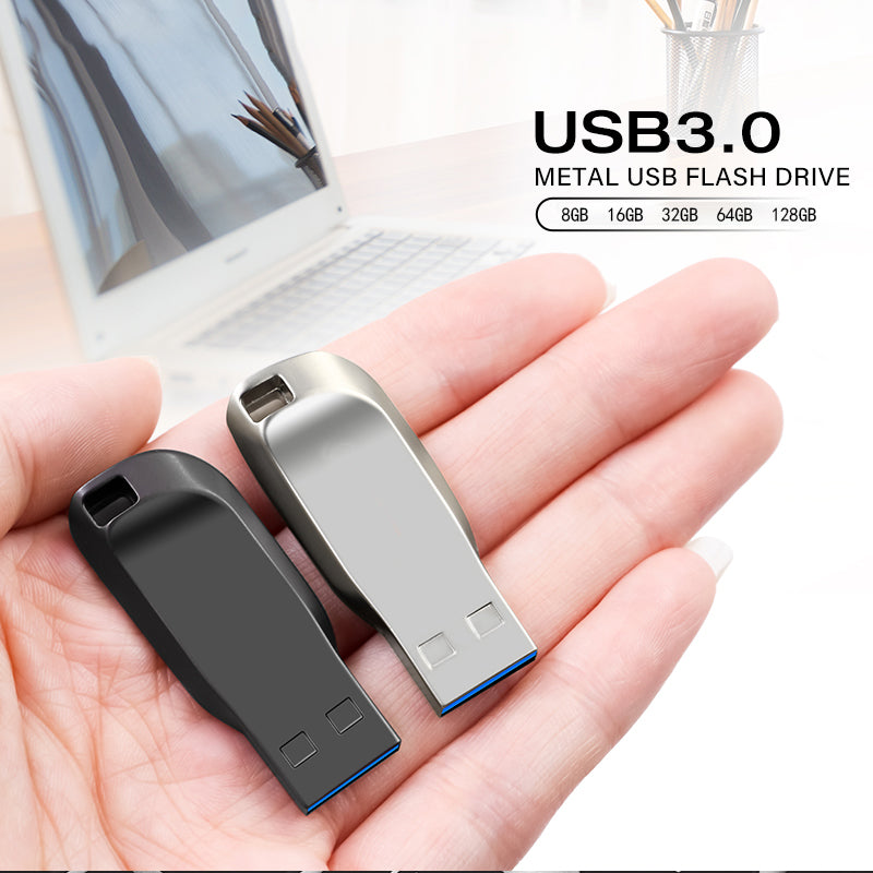Silver Black Metal U Disk for Convenient File Storage