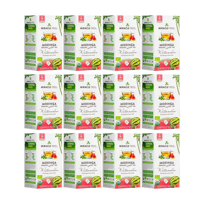 Organic Moringa Tea - Watermelon - Caffeine-Free Herbal Tea