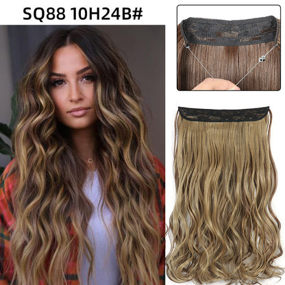 Adjustable Synthetic Hair Curtain Wig for Women