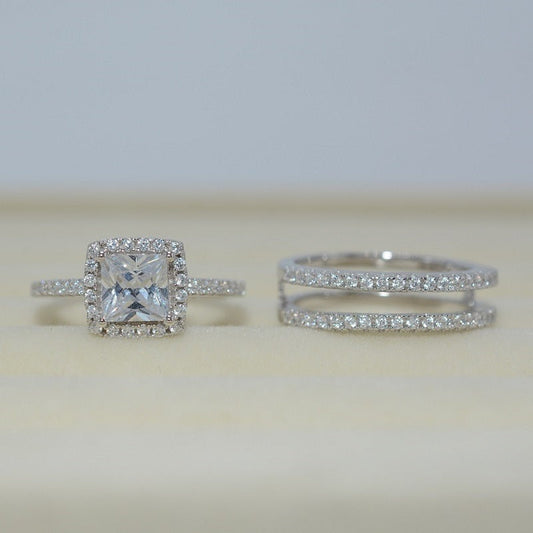 Women's versatile simple zircon ring, delicate fashion jewelry design by My Store