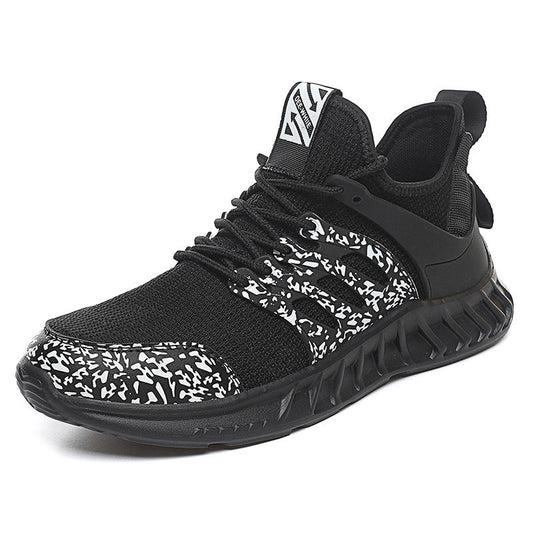 Lightweight woven mesh outdoor sneakers with breathable design for casual running and everyday wear