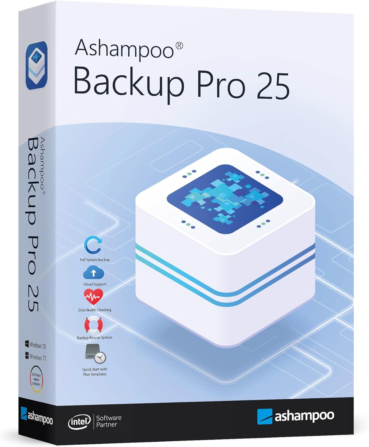 Backup Pro 25 - Backup solution - Image Backup - Data backup programme, rescue in case of malware attack, defective hard drive or Windows crashes - compatible with Windows 11, 10 - BACKUPMYFILESNOW