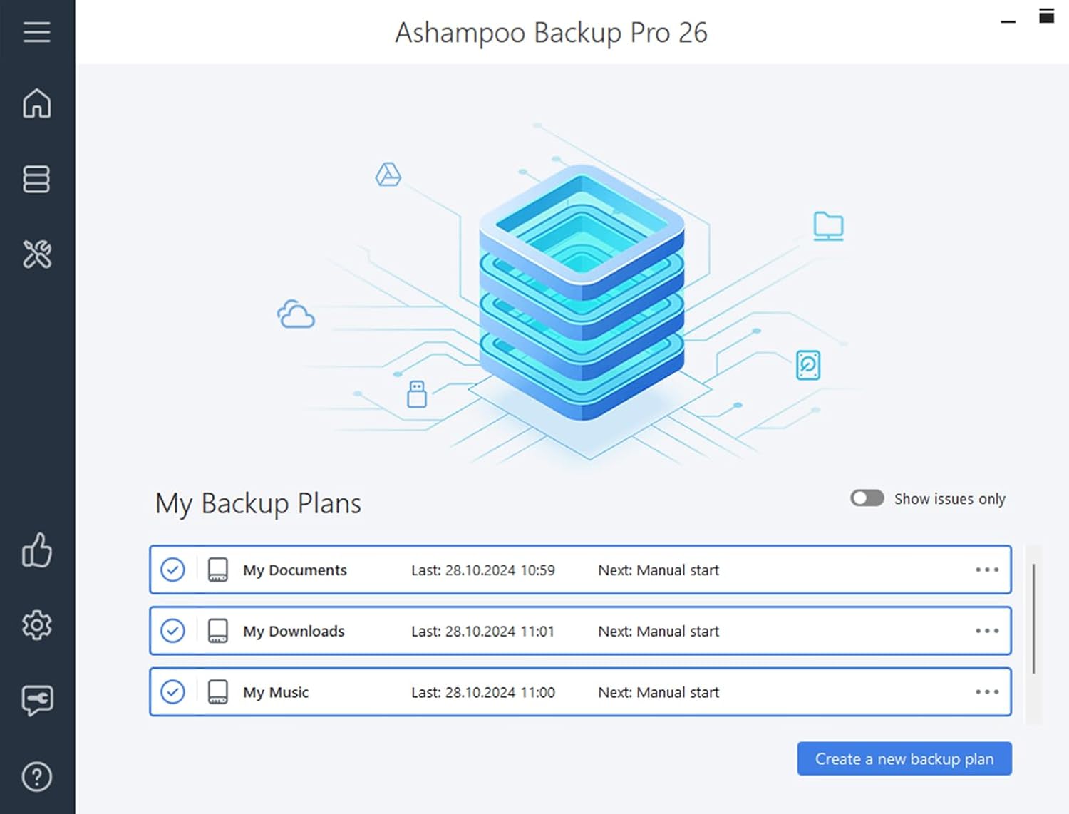 Backup Pro 26⁠ - Full system backup - restore - rescue - image - recover for Win 11, 10 - BACKUPMYFILESNOW