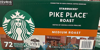 Starbucks K-Cup coffee pods variety pack with blonde, medium, dark roast, and flavored options for hot or iced coffee, 40 pods.