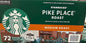 Starbucks K-Cup coffee pods variety pack with blonde, medium, dark roast, and flavored options for hot or iced coffee, 40 pods.