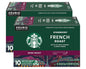 Starbucks Blonde K-Cup coffee pods, medium and dark roast, variety pack with flavored options, 40 Keurig compatible coffee capsules