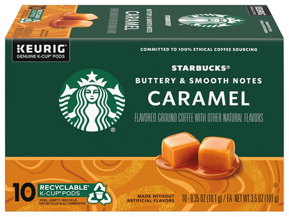 Starbucks Blonde K-Cup coffee pods variety pack with 40 medium, dark roast, and flavored hot or iced coffee for Keurig brewers.