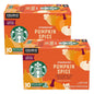 Starbucks K-Cup coffee pods variety pack with Blonde, medium, dark roast, and flavored options for hot or iced coffee, 40 pods.