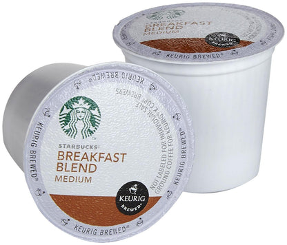 Starbucks Blonde, Medium, Dark Roast K-Cup Coffee Pods variety pack with 40 Keurig pods for hot or iced coffee.