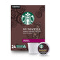 Starbucks Blonde K-Cup coffee pods in a variety pack with medium, dark, and flavored roasts for hot or iced coffee.