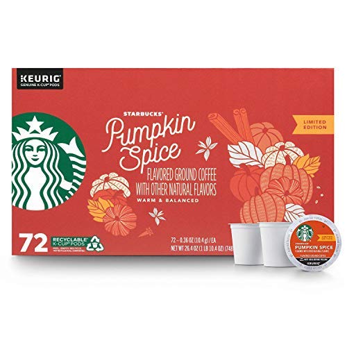 Starbucks Blonde K-Cup coffee pods variety pack with 40 medium, dark roast and flavored coffee pods for Keurig brewers.