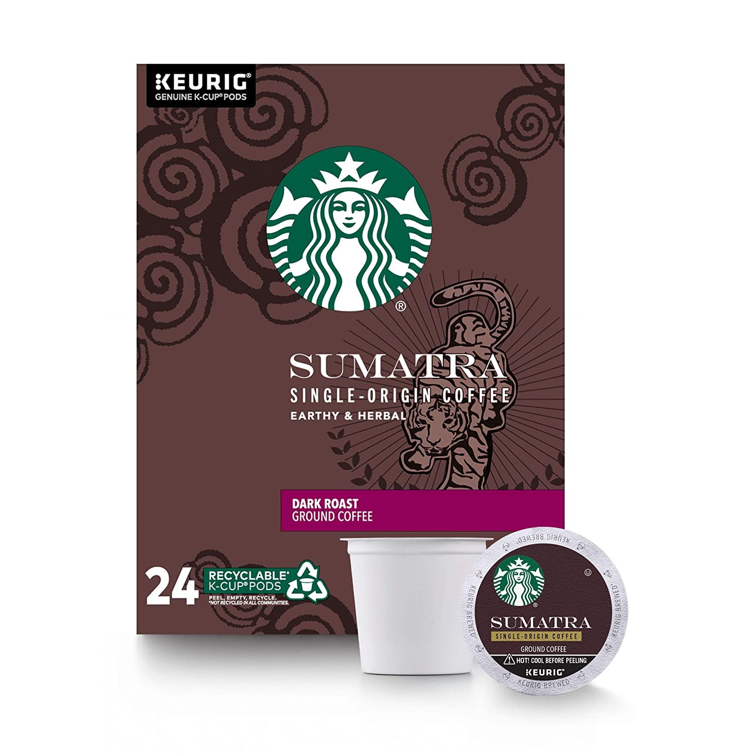 Starbucks Blonde, Medium, Dark Roast K-Cup coffee pods in a variety pack for hot or iced coffee, 40 Keurig-compatible pods.