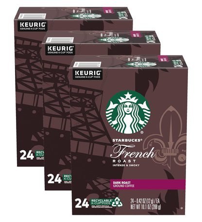 Starbucks Blonde K-Cup coffee pods variety pack with 40 medium, dark roast, and flavored hot or iced coffee for Keurig brewers