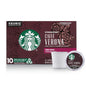 Starbucks K-Cup coffee pods variety pack with medium, dark roast, and flavored options for hot or iced coffee, 40 Keurig pods.