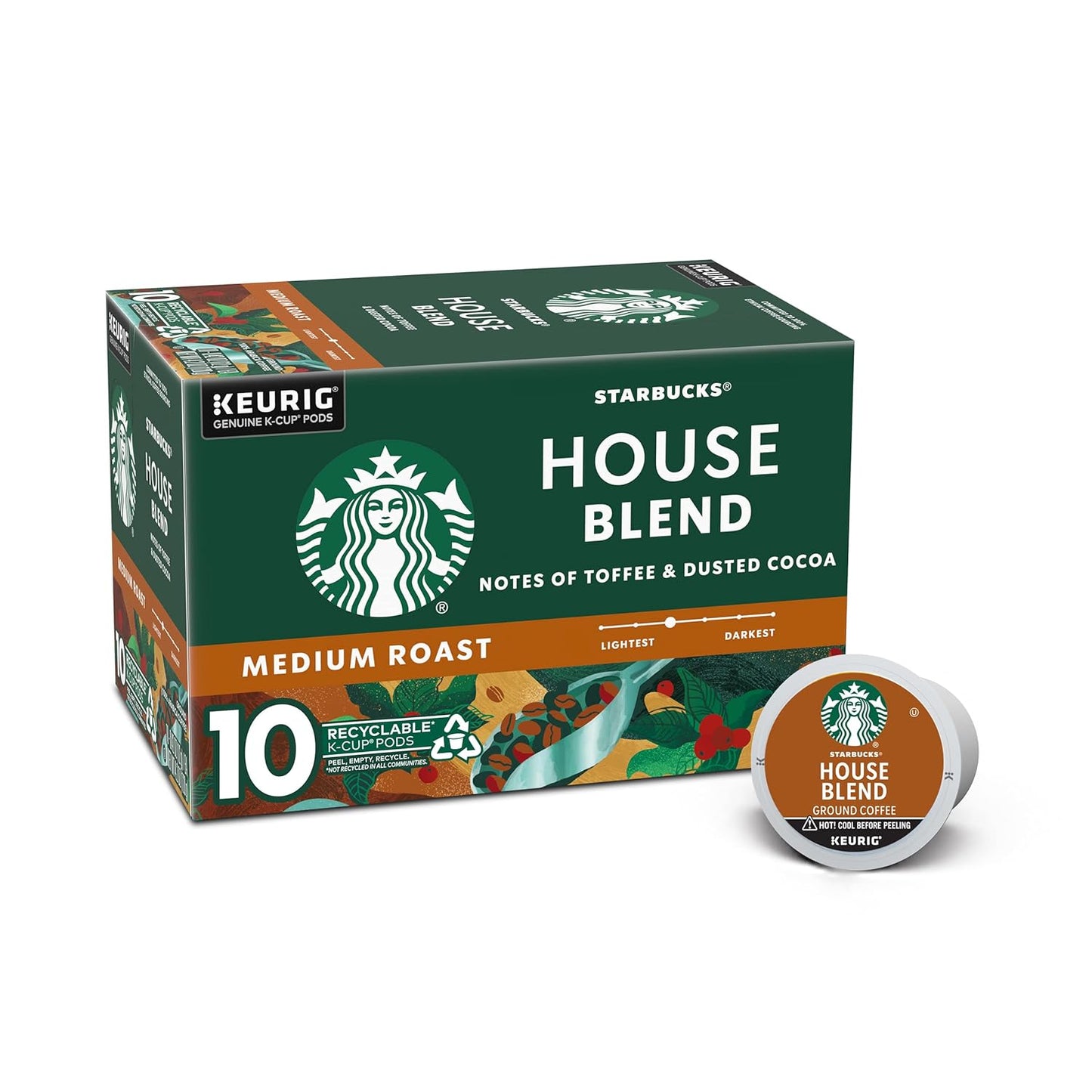 BackupMyFilesNow.com® Starbucks K-Cup coffee pods variety pack with 40 medium, dark roast and flavored hot or iced coffee.
