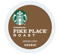 Starbucks Blonde, medium, dark roast, and flavored K-Cup coffee pods in a variety pack for Keurig brewers.