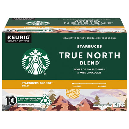 Starbucks Blonde, Medium, Dark Roast K-Cup coffee pods in variety pack, hot or iced, 40 Keurig compatible coffee pods.