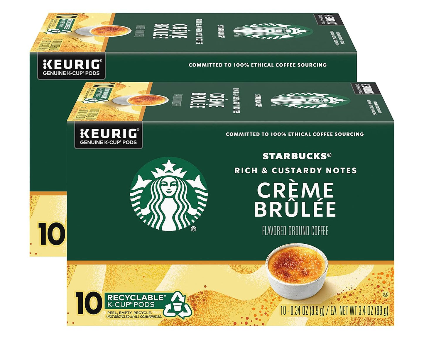 Starbucks Blonde K-Cup coffee pods in variety pack with medium, dark roasts and flavored options for hot or iced coffee, 40 pods