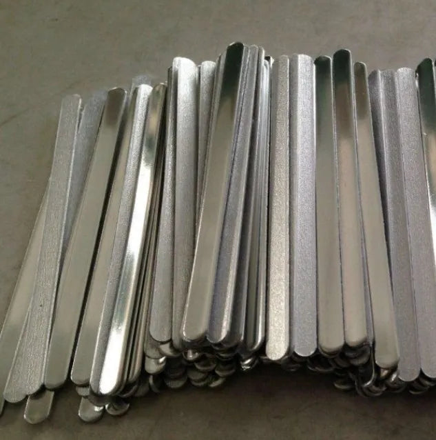 Mascara nose bridge strip wire in 85x5mm, 90x5mm, and 95x5mm sizes, black flexible strip for eyelash extension applications.