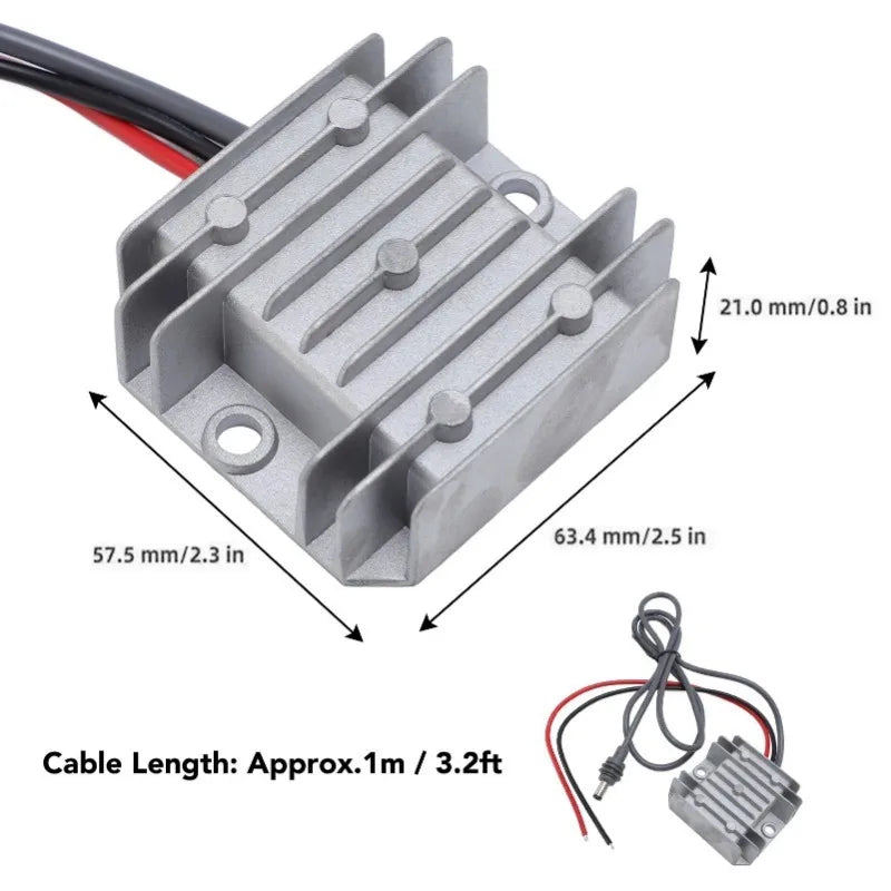 BackupMyFilesNow® power adapter for Starlink Mini, 12V to 30V boost converter, 100W PD output, DC step-up power supply.