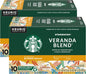 Starbucks Blonde Roast K-Cup coffee pods, Veranda Blend, 60-pack for Keurig, hot or iced coffee, light and smooth flavor