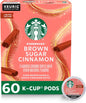 Starbucks Blonde Roast Veranda Blend K-Cup coffee pods for Keurig, hot or iced, 60-pack, with packaging and pods visible.