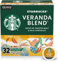 Starbucks Blonde Roast K-Cup coffee pods for Keurig, Veranda Blend, hot or iced, 60-pack, with packaging and pods visible