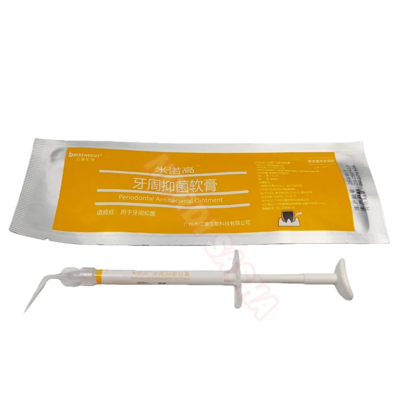 0.5g syringe of BackupMyFilesNow.com oral periodontal antiseptic gel, dental antibacterial ointment, for gum health and infection control