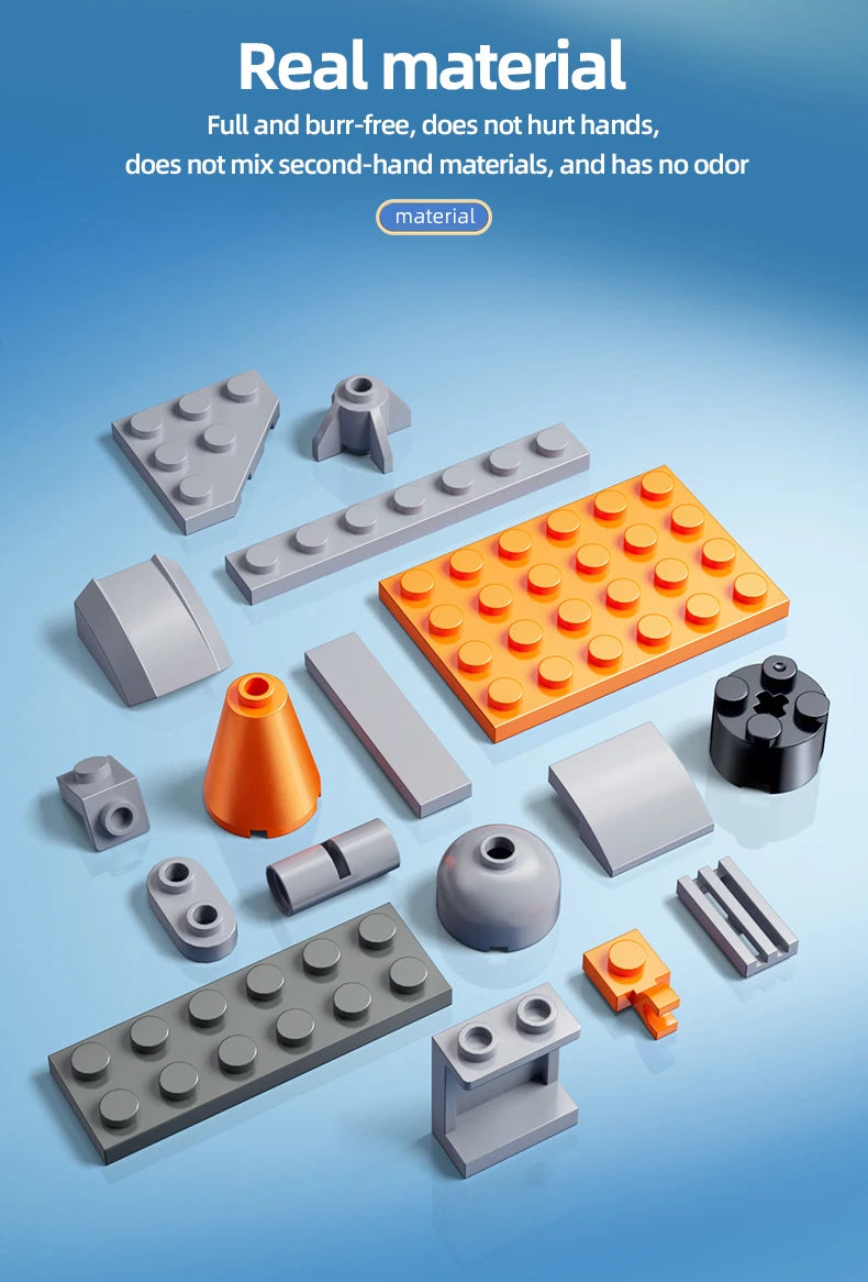 ToyLinx 115PCS spaceship building blocks set featuring a space shuttle and rocket for boys and girls, ideal for exploration play.