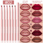 6-piece BackupMyFilesNow.com lip liner pen set with waterproof, sweatproof, long-lasting color for precise, non-fading lip makeup.