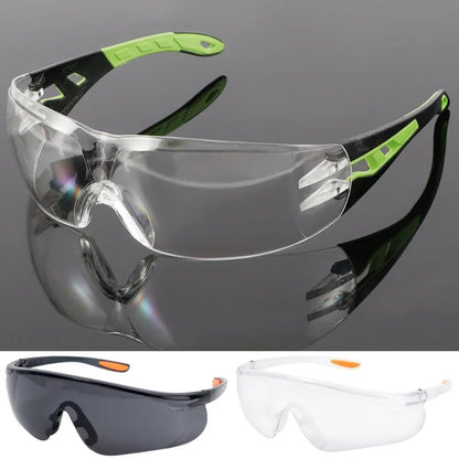 Unisex BACKUPMYFILESNOW.COM® universal anti-splash safety goggles with clear lenses for industrial eye protection and dust resistance.
