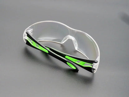 Unisex BACKUPMYFILESNOW.COM® universal anti-splash safety goggles with clear lenses, suitable for industrial work, cycling, wind and dust protection.