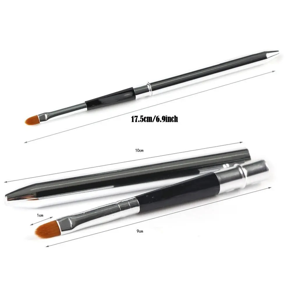 Beauty Lady lip gloss and lipstick makeup brush with metal handle, protective cap, ideal for concealer and cosmetic application.
