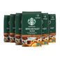 Starbucks Pike Place Roast Ground Coffee, medium roast in a 28 oz bag, suitable for hot or iced coffee brewing.