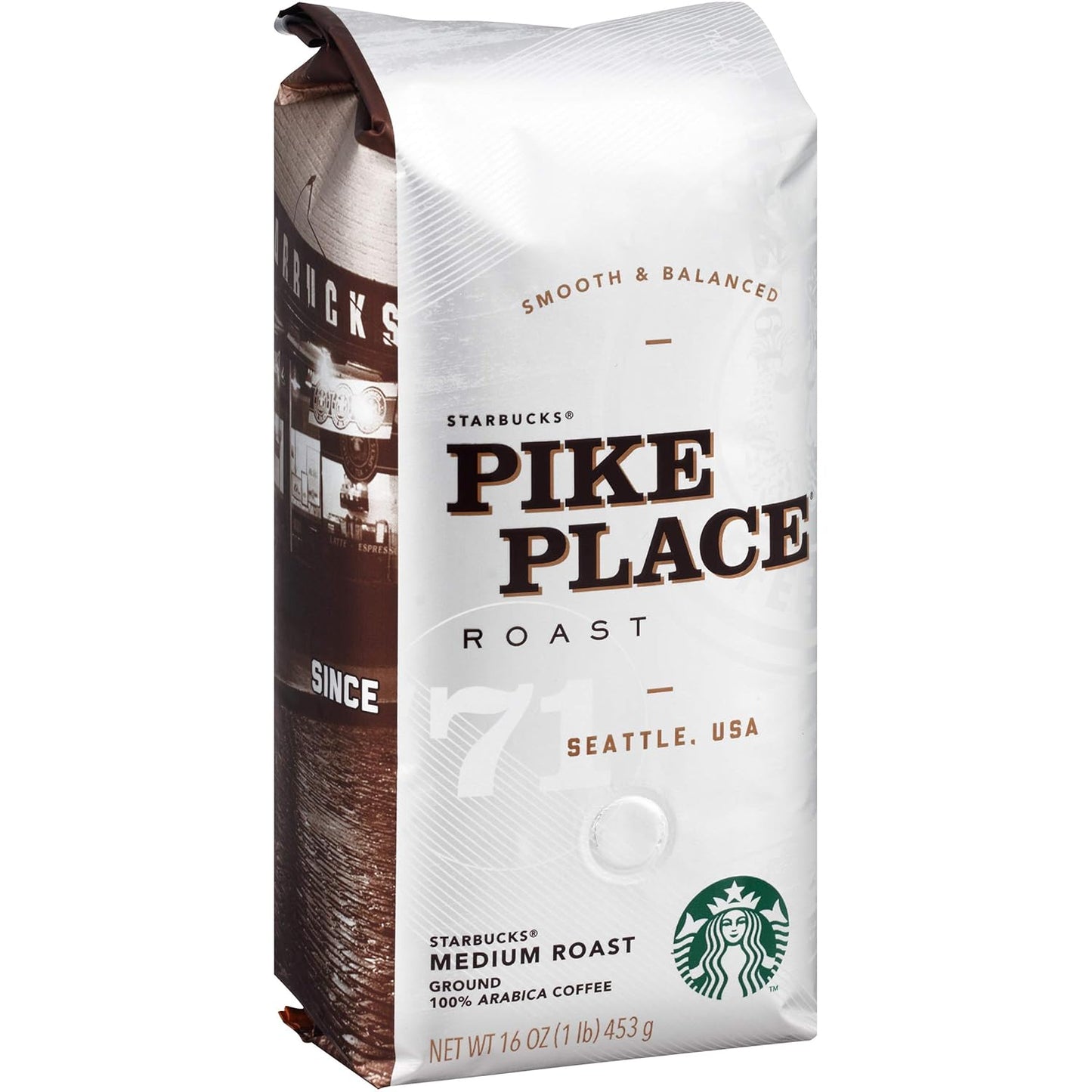 Starbucks Pike Place Roast ground coffee in a 28 oz bag, medium roast ideal for hot or iced coffee, by BACKUPMYFILESNOW.COM®
