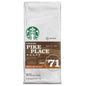 Starbucks Pike Place Ground Coffee, Medium Roast, 28 oz pack, ideal for hot or iced coffee brewing.