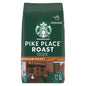 Starbucks Pike Place Roast Ground Coffee in a 28 oz bag, medium roast ideal for hot or iced coffee.