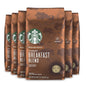 Starbucks Pike Place Roast ground coffee in a 28 oz bag, medium roast, suitable for hot or iced coffee brewing.