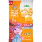 Organic cheddar veggie puffs for kids in a 1.55 oz bag, featuring Sesame Street characters, gluten-free toddler snack by Earth’s Best.