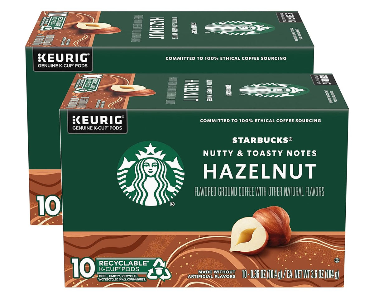 Starbucks Caramel Flavored K-Cup Coffee Pods, 100% Arabica, 40 pods in a box, for Keurig coffee makers.