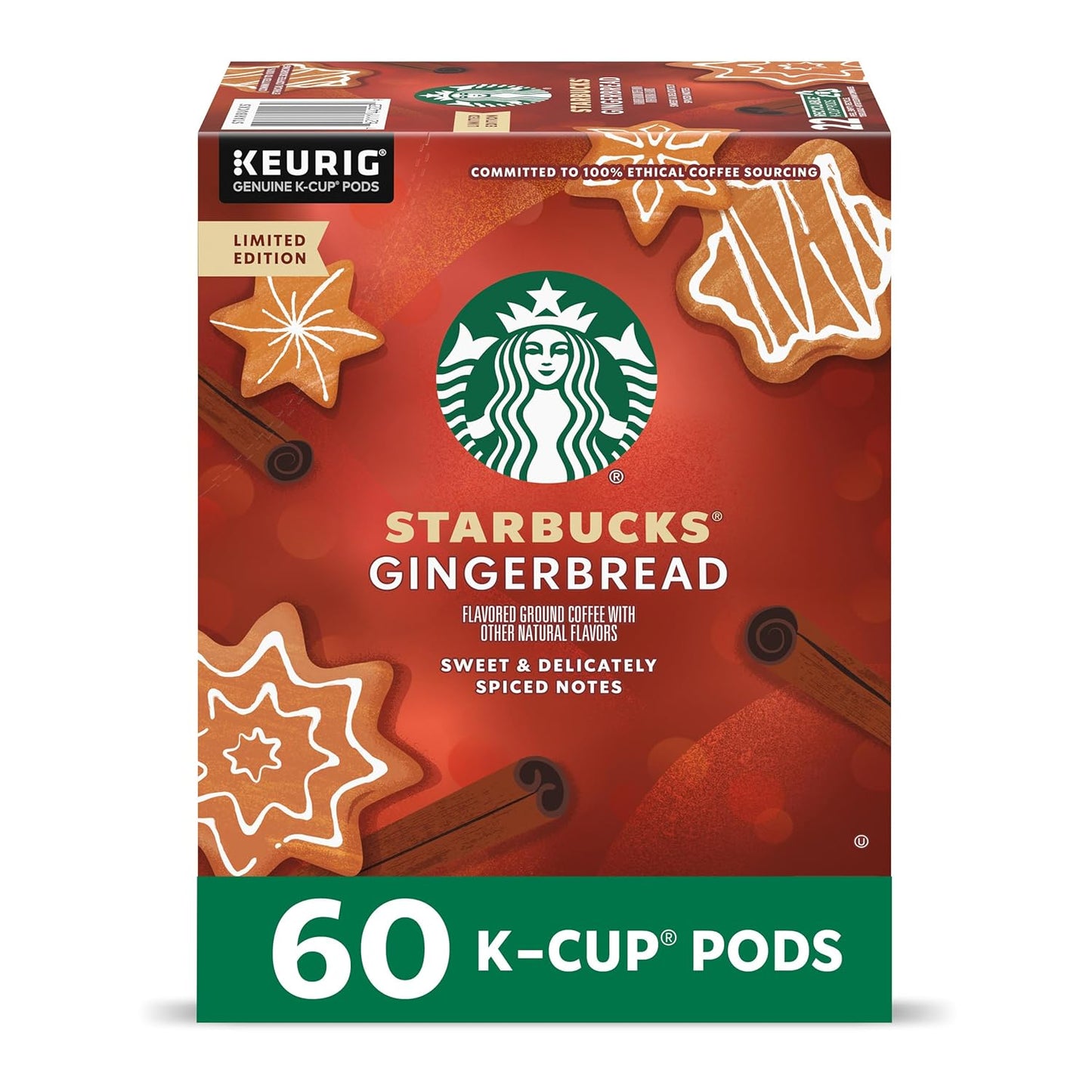 Starbucks Caramel Flavored K-Cup Coffee Pods in a box of 40, 100% Arabica, compatible with Keurig brewers.