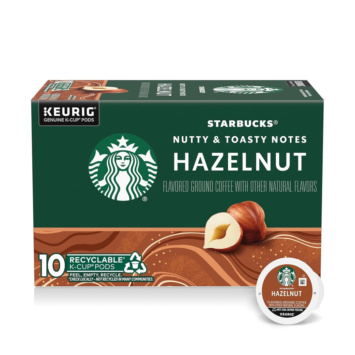 Starbucks Caramel Flavored K-Cup Coffee Pods in a box of 40, 100% Arabica coffee pods for Keurig brewers
