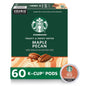 Starbucks Cinnamon Dolce K-Cup coffee pods for Keurig, flavored hot or iced coffee, 22-pack, with caramel color and branding.