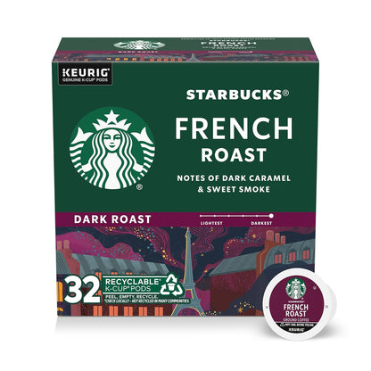 Starbucks K-Cup Coffee Pods dark roast espresso for Keurig, 100% Arabica, 75 pods in a single box