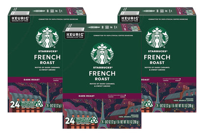 Starbucks K-Cup coffee pods, dark roast espresso blend, 75-pack for Keurig coffee makers, 100% Arabica beans, in box