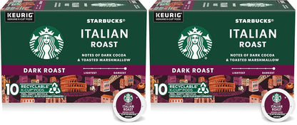 Starbucks K-Cup dark roast espresso coffee pods for Keurig, 100% Arabica, 75-count box, compatible with Keurig coffee makers.