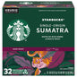 Starbucks K-Cup coffee pods, dark roast Sumatra, 100% Arabica, for Keurig brewers, four boxes with 96 pods total