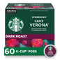 Starbucks K-Cup coffee pods, dark roast Sumatra flavor, 100% Arabica, for Keurig brewers, 4 boxes with 96 pods total.