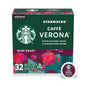 Starbucks K-Cup dark roast coffee pods for Keurig, Sumatra flavor, 100% Arabica, four boxes with 96 pods total, packaged for brewing.