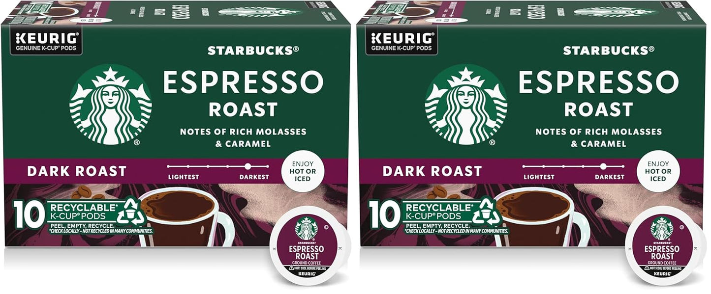 Starbucks Dark Roast Sumatra K-Cup Coffee Pods for Keurig, 100% Arabica, six boxes with 60 pods total, in a pack.